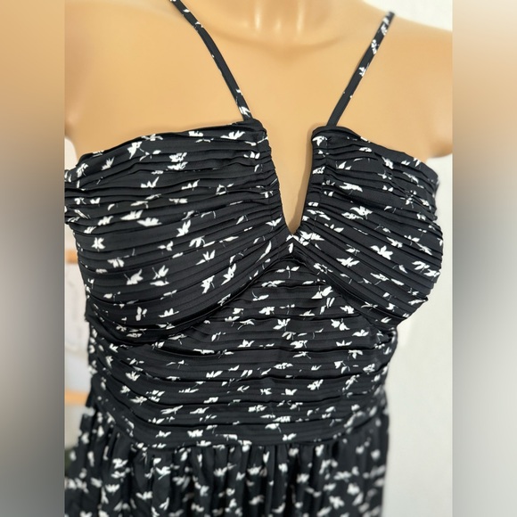 NWT Women's Maxi Sundress - A New Day Black/ White Floral - Picture 5 of 6